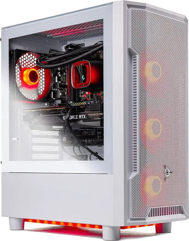 Alt view image 5 of 6 - Skytech Gaming Archangel Gaming PC Desktop  Intel Core i5 12400F 2.5 GHz, NVIDIA RTX 4070, 1TB NVME SSD, 16GB DDR4 RAM 3200, 750W Gold PSU, 11AC Wi-Fi, Windows 11 Home 64-bit,White