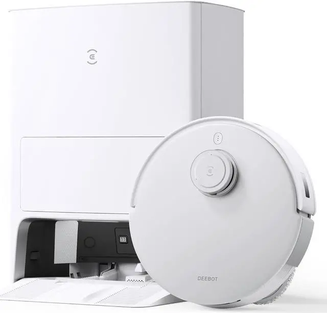 Main image of ECOVACS DEEBOT T20 Omni Robot Vacuum and Mop, Hot Water Mop Washing, Self-Emptying, Air Drying, 6000Pa Suction, OZMO Turbo Spinning Mop with Auto Lift, Obstacle Avoidance, YIKO Voice Assistant