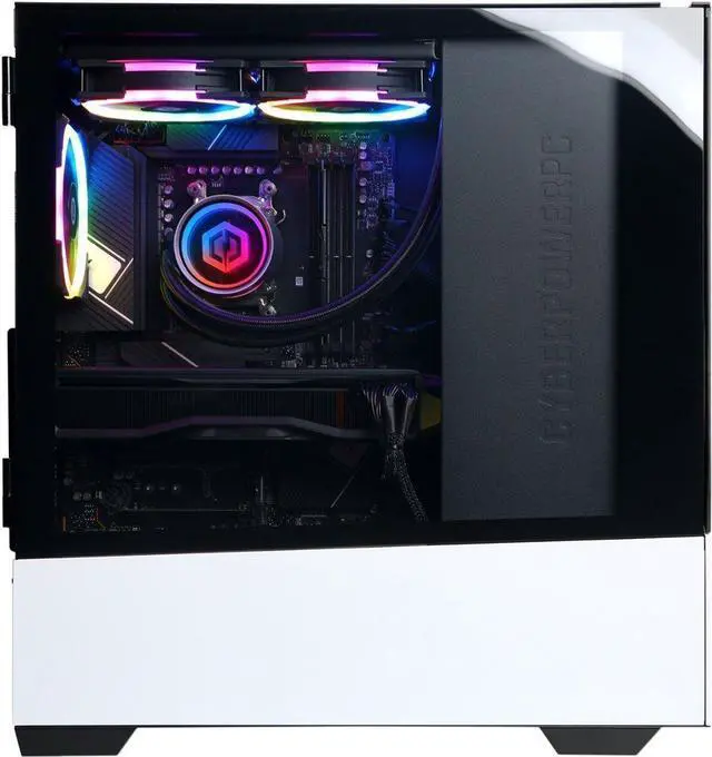 Alt view image 5 of 5 - CyberPowerPC - Gamer Supreme Gaming Desktop - AMD Ryzen 9 7900X - 16GB Memory - NVIDIA GeForce RTX 4070 Ti 12GB - 2TB SSD - White
 SLC5000BSDF