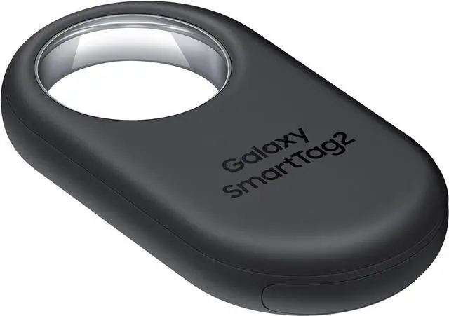 Main image of SAMSUNG Galaxy SmartTag2, Bluetooth Tracker, Smart Tag GPS Locator Tracking Device, Item Finder for Keys, Wallet, Luggage, Pets, Use w/Phones and Tablets Android 11 or Later, 2023, 1 Pack, Black