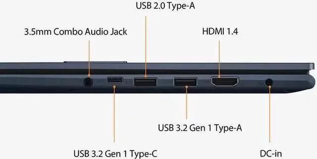 Alt view image 5 of 13 - ASUS Vivobook 15.6 Touch PC Laptop, Intel Core i7-1255U, 16GB, 512GB, Win 11 Home, F1502ZA-WH74
Notebook PC