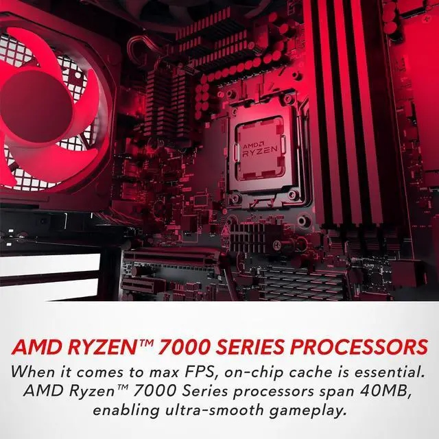 Alt view image 4 of 6 - Dell Alienware Aurora R15 Gaming Desktop - AMD Ryzen 7-7700X, 16GB DDR5 RAM, 1TB SSD, NVIDIA GeForce RTX 4070Ti GDDR6X, Windows 11 Home, 1 Year Premium Support - Black
 AWAUR15-A797BLK-PUS