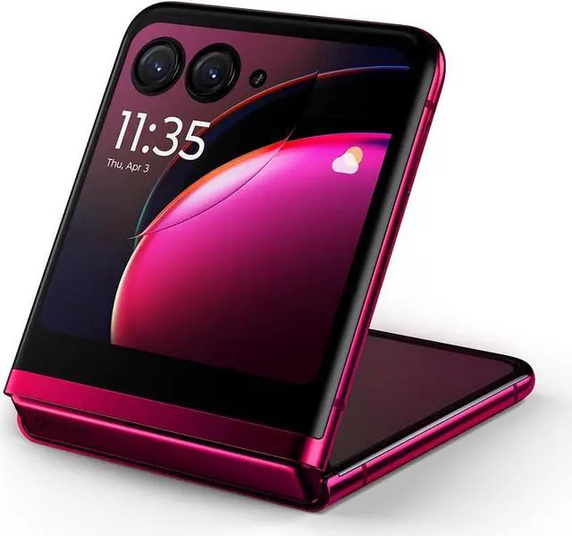 Alt view image 6 of 6 - Motorola razr+ | 2023 | Unlocked | Made for US 8/256 | 32 MPCamera |Magenta, 73.95x170.83x6.99mm PAX60004US
 Cell Phone Smartphone