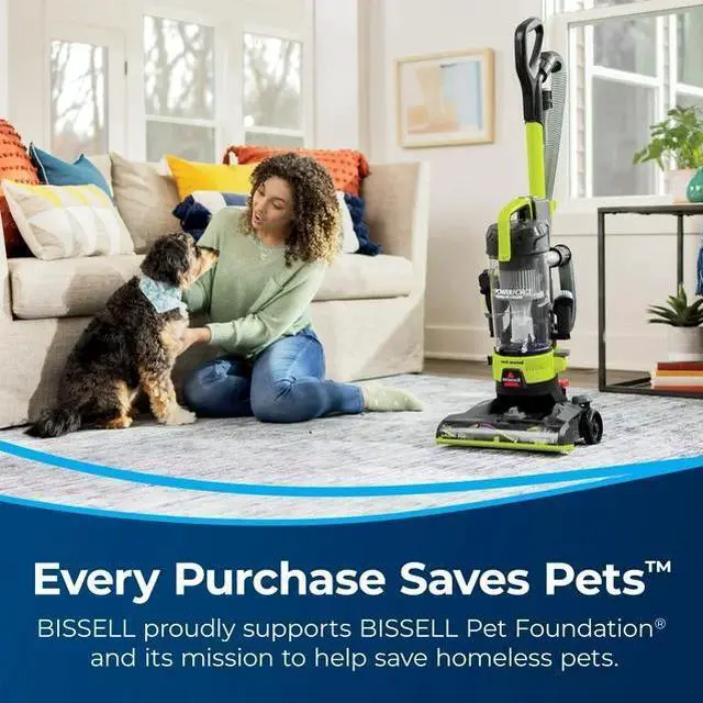 Alt view image 2 of 5 - BISSELL PowerForce Helix Rewind Pet Deluxe Upright Vacuum with Live Wand 3335