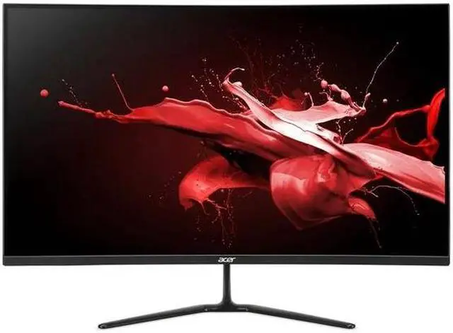 Alt view image 4 of 5 - Acer Nitro 31.5" 1500R Curved Full HD (1920 x 1080) Gaming Monitor, Black, ED320QR S3biipx
