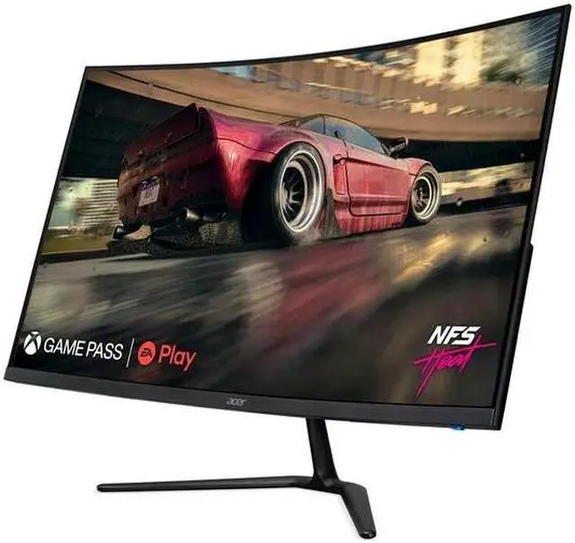 Alt view image 3 of 5 - Acer Nitro 31.5" 1500R Curved Full HD (1920 x 1080) Gaming Monitor, Black, ED320QR S3biipx