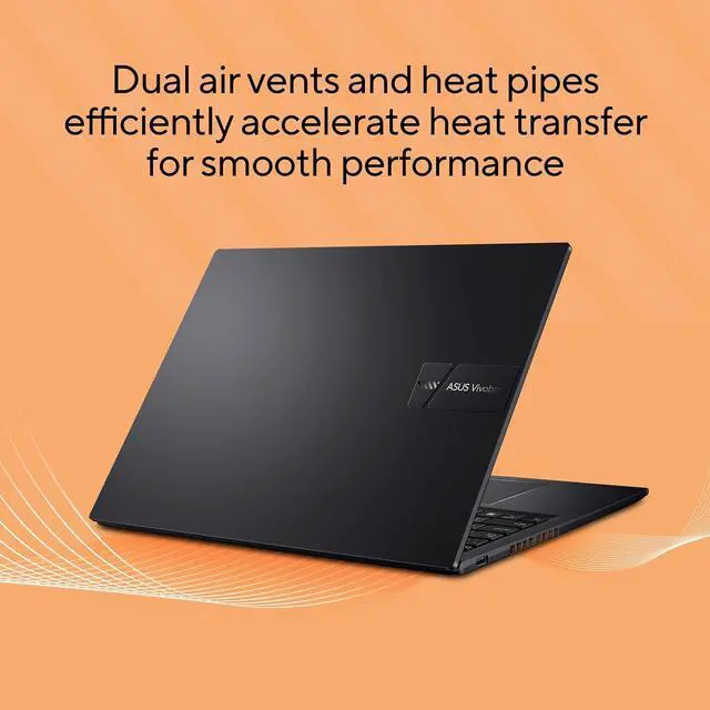 Alt view image 3 of 5 - ASUS Vivobook 16 Laptop, 16 WUXGA 1920X1200 16:10 Display, AMD Ryzen 5 5625U CPU, AMD Radeon Graphics, 8GB RAM, 512GB SSD, Fingerprint Sensor, Windows 11 Home, Indie Black, M1605YA-EH54