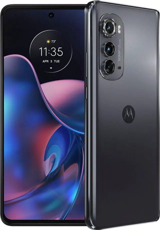 Alt view image 2 of 2 - Motorola Edge | 2022 | 2-Day Battery | Unlocked | Made for US 6/128GB | 50MP Camera | Mineral Gray