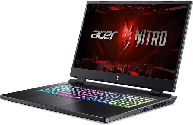 Alt view image 2 of 4 - Acer Nitro 17 Gaming Laptop | AMD Ryzen 7 7840HS Octa-Core CPU | NVIDIA GeForce RTX 4060 Laptop GPU | 17.3" QHD 165Hz IPS Display | 16GB DDR5 | 1TB Gen 4 SSD | Wi-Fi 6E | RGB Backlit KB | AN17-41-R7G3