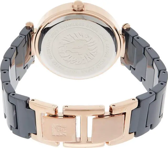 Alt view image 2 of 3 - Anne Klein Women's Genuine Diamond Dial Ceramic Bracelet Watch
 AK/1018RGNV