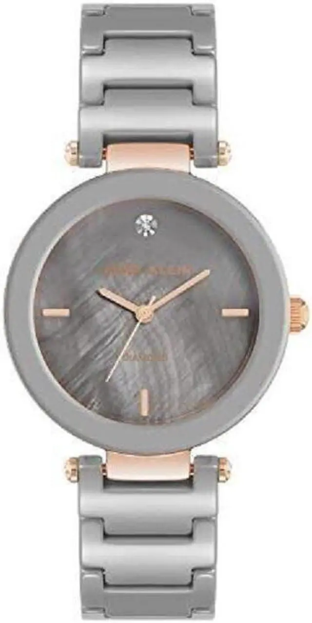 Main image of Anne Klein Women's Genuine Diamond Dial Ceramic Bracelet Watch