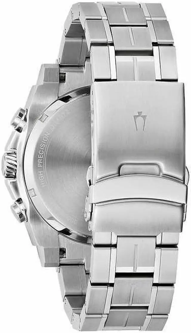 Alt view image 2 of 3 - Bulova Precisionist Chronograph Stainless Steel Quartz Mens Watch 98B405
