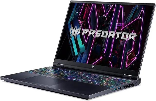 Alt view image 2 of 5 - Acer Predator Helios 16 Gaming Laptop | 13th Gen Intel Core i7-13700HX | NVIDIA GeForce RTX 4060 | 16" 2560 x 1600 165Hz G-SYNC Display | 16GB DDR5 | 1TB Gen 4 SSD | Killer Wi-Fi 6E | PH16-71-74UU