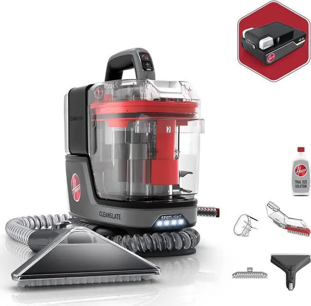 Main image of Hoover ONEPWR CleanSlate Cordless Carpet & Upholstery Spot Cleaner, Stain Remover, Portable, BH14000V, Silver