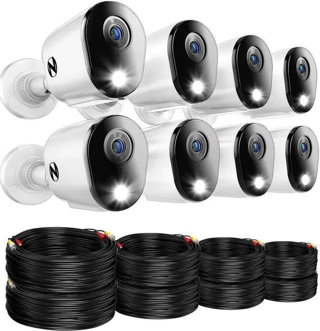 Alt view image 4 of 4 - Night Owl - 12 Channel 8 Camera Wired 2K 1TB DVR Security System with 2-way Audio - White