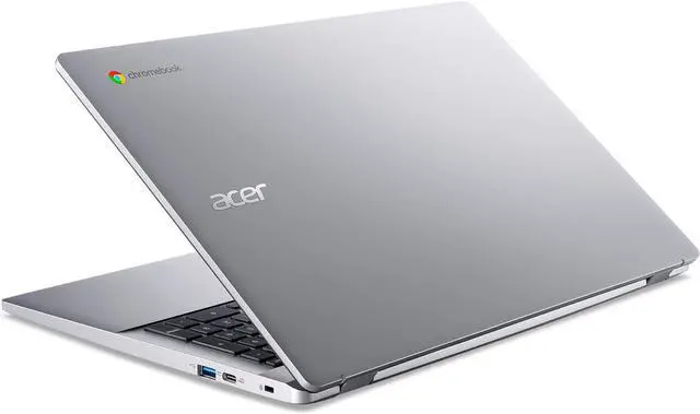 Alt view image 5 of 6 - Acer Chromebook 315 CB315-5H-C7KX Laptop | Intel Processor N100 | 15.6" Full HD (1920 x 1080) IPS Display | 4GB LPDDR5 | 128GB eMMC | Intel Wireless Wi-Fi 6E AX211 | Chrome OS | Sparkly Silver