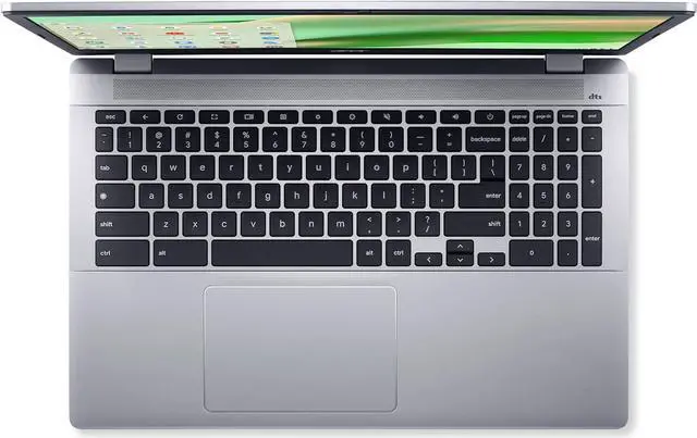 Alt view image 2 of 6 - Acer Chromebook 315 CB315-5H-C7KX Laptop | Intel Processor N100 | 15.6" Full HD (1920 x 1080) IPS Display | 4GB LPDDR5 | 128GB eMMC | Intel Wireless Wi-Fi 6E AX211 | Chrome OS | Sparkly Silver