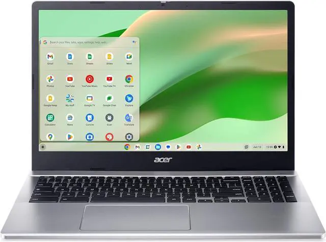 Main image of Acer Chromebook 315 CB315-5H-C7KX Laptop | Intel Processor N100 | 15.6" Full HD (1920 x 1080) IPS Display | 4GB LPDDR5 | 128GB eMMC | Intel Wireless Wi-Fi 6E AX211 | Chrome OS | Sparkly Silver