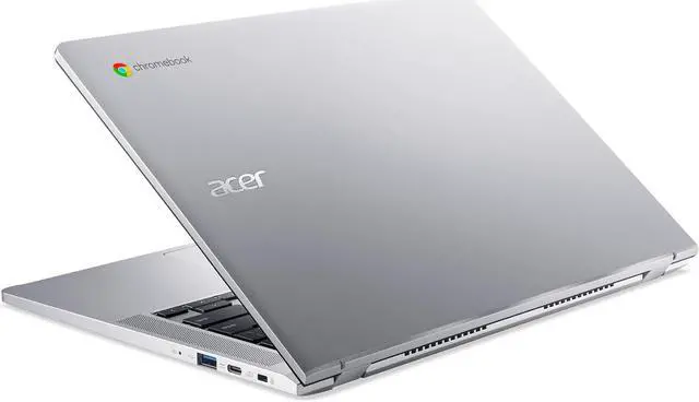 Alt view image 3 of 5 - Acer Chromebook 314 CB314-4HT-32X6 Laptop | Intel Core i3-N305 Processor | 14" Full HD (1920 x 1080) IPS Touch Display | 8GB LPDDR5 | 128GB eMMC | Intel Wi-Fi 6E AX211 | Chrome OS | Pure Silver