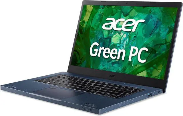 Alt view image 2 of 4 - Acer Aspire Vero AV14-52P-55N4 Intel Evo Green PC | 14" FHD IPS 100% sRGB Display | Intel Core i5-1335U | Intel Iris Xe Graphics | 8GB LPDDR4X | 512GB Gen 4 SSD | Killer Wi-Fi 6E | Laptop Notebook