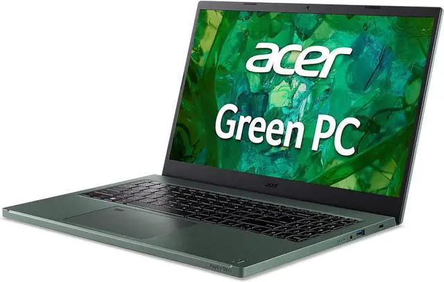 Alt view image 2 of 5 - Acer Aspire Vero AV15-53P-77V9 Intel Evo Green PC | 15.6" FHD IPS 100% sRGB Display | Intel Core i7-1355U | Intel Iris Xe Graphics | 16GB LPDDR5 | 512GB Gen 4 SSD | Killer Wi-Fi 6E | PCR Materials