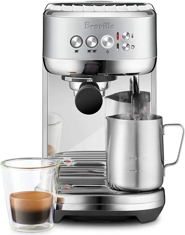 Alt view image 2 of 4 - Breville Bambino Plus Espresso Machine,64 Fluid Ounces, Brushed Stainless Steel, BES500BSS