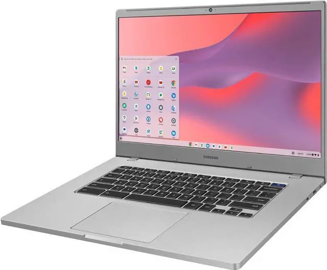 Alt view image 3 of 10 - Samsung - 15.6" Chromebook 4+ - Intel Celeron - 4GB Memory - 64GB eMMC - Platinum Titan