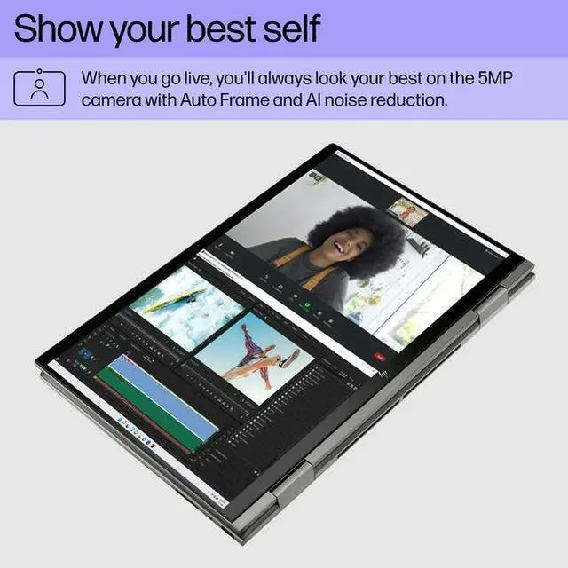 Alt view image 6 of 6 - HP ENVY x360 2-in-1 Convertible 15.6" FHD Touch Laptop, Intel Core i5-1335U, 8GB RAM, 512GB SSD, Mineral Silver, Windows 11 Home, 15-ew1058wm