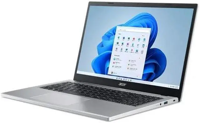 Alt view image 3 of 4 - Acer Aspire 3, 15.6" FHD, Intel Core i3-N305 UHD Graphics, 8GB LPDDR5, 128GB UFS, Windows 11 Home in S mode, Silver, NX.KPTAA.001