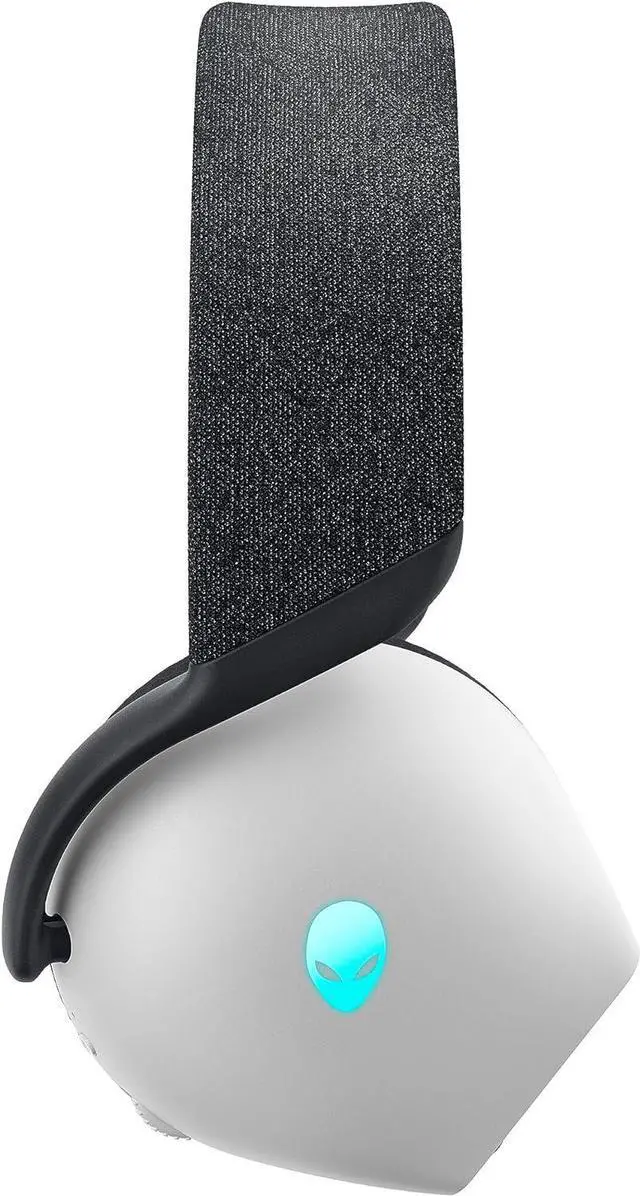 Alt view image 7 of 7 - Alienware AW720H Dual-Mode Wireless Gaming Headset - Dolby Atmos Spatial Sound, Wireless 2.4 GHz, 3.5mm Connector Cable, in-line Controls, Integrated Microphone, Unidirectional - Lunar Light