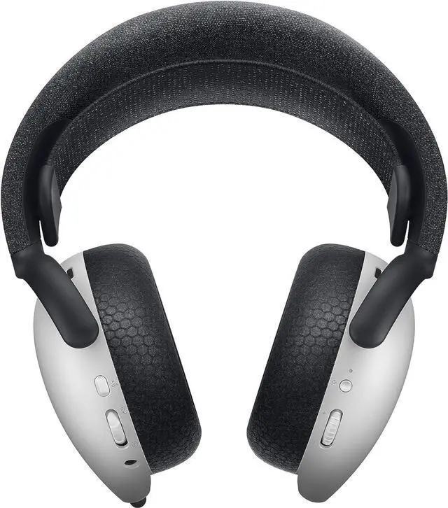 Alt view image 4 of 7 - Alienware AW720H Dual-Mode Wireless Gaming Headset - Dolby Atmos Spatial Sound, Wireless 2.4 GHz, 3.5mm Connector Cable, in-line Controls, Integrated Microphone, Unidirectional - Lunar Light
