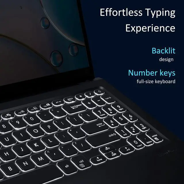 Alt view image 5 of 5 - ASUS Vivobook Go 15.6 FHD Laptop, AMD Ryzen 3 3250U, 8GB RAM, 128GB SSD, Windows 11 Home in S Mode, Transparent Silver, M515DA-WS33