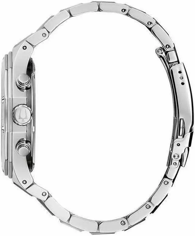 Alt view image 2 of 7 - Bulova Classic Chronograph Stainless Steel Quartz Men's Watch 96B408