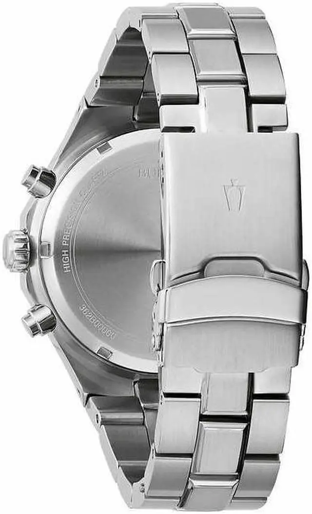 Alt view image 3 of 7 - Bulova Classic Chronograph Stainless Steel Quartz Men's Watch 96B408