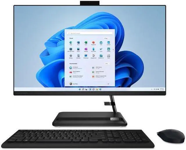 Main image of Lenovo IdeaCentre 3i 27" Touch All-in-One Desktop, Intel Core i5-12450H, 8GB RAM, 512GB SSD, Windows 11 Home, Black, F0GJ00GXUS