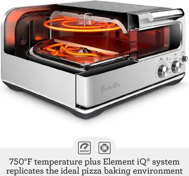 Alt view image 4 of 14 - Breville Smart Oven Pizzaiolo BPZ820BSS, Brushed Stainless Steel