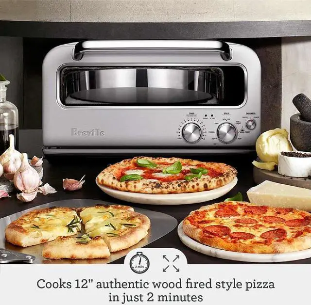Alt view image 3 of 14 - Breville Smart Oven Pizzaiolo BPZ820BSS, Brushed Stainless Steel