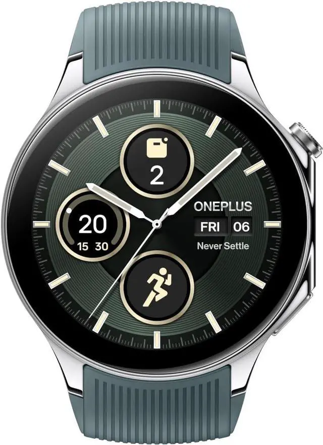Main image of ONEPLUS Watch 2, 32GB, 100-Hour Battery, Health & Fitness Tracking, Sapphire Crystal Design, Dual-Engine, Wear OS by Google