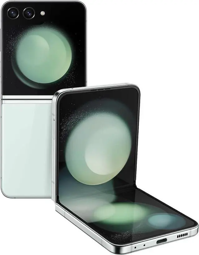 Main image of SAMSUNG Galaxy Z Flip 5 Cell Phone, Factory Unlocked Android Smartphone, 512GB, Compact, Foldable Design, One-Hand Control, Best Selfies, Full Cover Screen, US Version, 2023, Mint