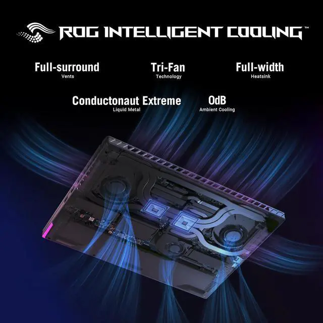 Alt view image 2 of 8 - ASUS ROG Strix G16 (2024) Gaming Laptop, 16 ROG Nebula Display 16:10 QHD 240Hz, NVIDIA® GeForce RTX 4070, Intel® Core i9-14900HX, 16GB DDR5-5600, 1TB PCIe Gen4 SSD, Wi-Fi 6E, Win 11, G614JIR-AS94