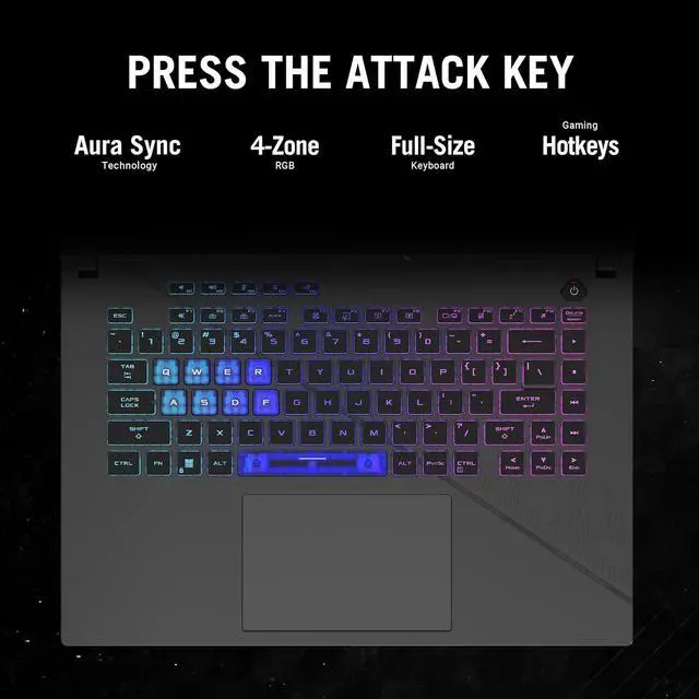Alt view image 5 of 8 - ASUS ROG Strix G16 (2024) Gaming Laptop, 16 ROG Nebula Display 16:10 QHD 240Hz, NVIDIA® GeForce RTX 4070, Intel® Core i9-14900HX, 16GB DDR5-5600, 1TB PCIe Gen4 SSD, Wi-Fi 6E, Win 11, G614JIR-AS94