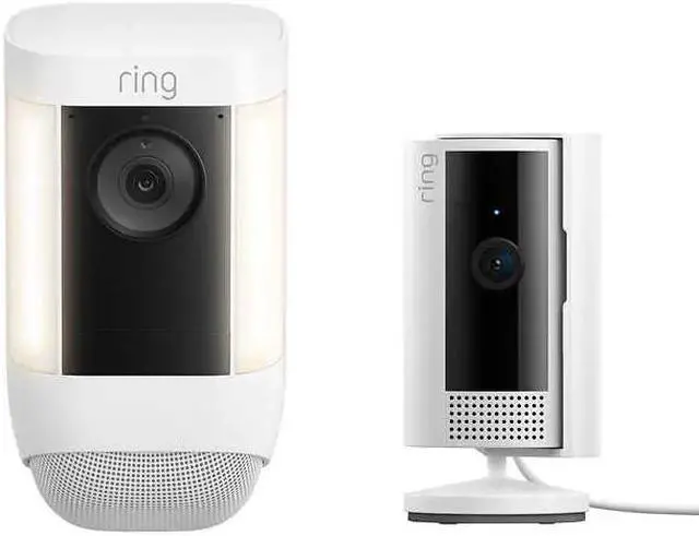 Main image of Ring Spotlight Cam Pro and Indoor Cam (Gen 2) with Manual Privacy Cover 1826627 White