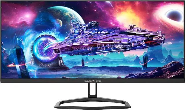 Alt view image 2 of 14 - Sceptre 30-inch IPS Monitor 21:9 DisplayPort x2 up to 210Hz 1ms Ultra Wide/Slim Build-in Speakers, Machine Black 2024 (E305B-FU200T)