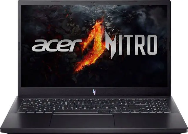 Main image of Acer - Nitro V ANV15-41-R2Y3 Gaming Laptop 15.6" Full HD 144Hz  AMD Ryzen 5 7535HS  GeForce RTX 4050 - 16GB DDR5  512GB SSD - Obsidian Black