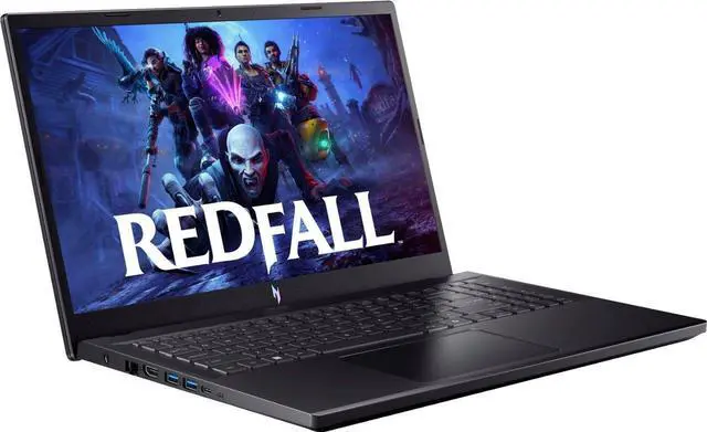 Alt view image 2 of 7 - Acer - Nitro V ANV15-41-R2Y3 Gaming Laptop 15.6" Full HD 144Hz  AMD Ryzen 5 7535HS  GeForce RTX 4050 - 16GB DDR5  512GB SSD - Obsidian Black
