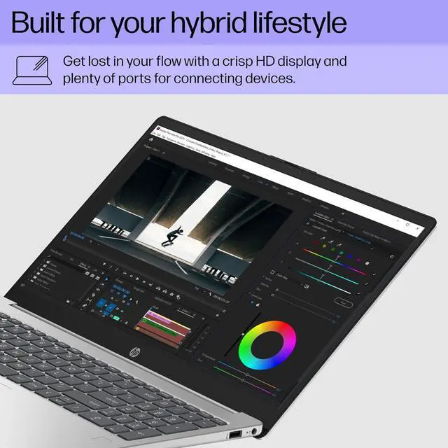 Alt view image 5 of 5 - HP 15 inch Laptop, HD Display, 13th Generation Intel Core i5-1334U, 8 GB RAM, 512 GB SSD, Intel Iris Xe Graphics, Windows 11 Home, 15-fd0012nr (2024)