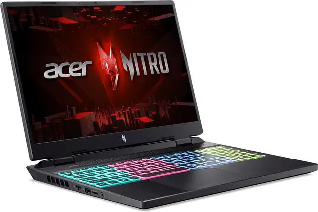 Alt view image 2 of 5 - Acer Nitro 16 Gaming Laptop | AMD Ryzen 7 7840HS OctaCore CPU | NVIDIA GeForce RTX 4050 Laptop GPU | 16" WUXGA 165Hz IPS Display | 16GB DDR5 | 1TB Gen 4 SSD | WiFi 6E | RGB Backlit KB | AN16-41-R6WV