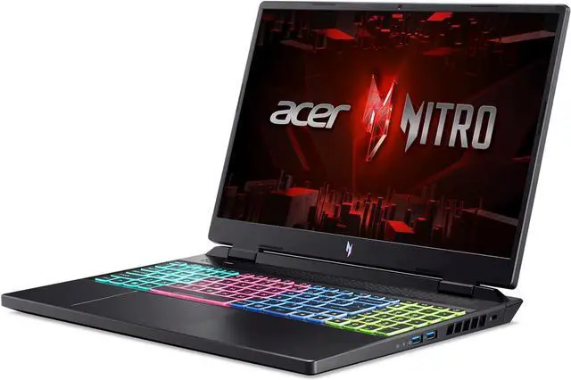 Alt view image 3 of 5 - Acer Nitro 16 Gaming Laptop | AMD Ryzen 7 7840HS OctaCore CPU | NVIDIA GeForce RTX 4050 Laptop GPU | 16" WUXGA 165Hz IPS Display | 16GB DDR5 | 1TB Gen 4 SSD | WiFi 6E | RGB Backlit KB | AN16-41-R6WV