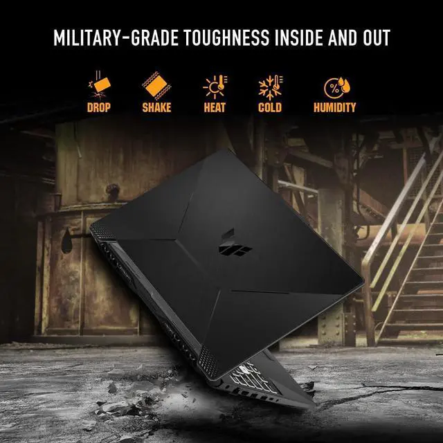Alt view image 6 of 20 - ASUS TUF Gaming A15 (2024) Gaming Laptop, 15.6 FHD 144Hz Display, NVIDIA® GeForce RTX 2050, AMD Ryzen 5 7535HS, 8GB DDR5, 512GB PCIe® Gen4 NVMe SSD, Wi-Fi 6, Windows 11, FA506NF-ES51