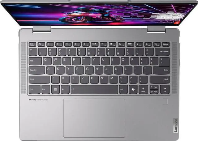 Main image of Lenovo - Yoga 7 2-in-1 14" 2K Touchscreen Laptop - AMD Ryzen 5 8640HS with 8GB Memory - 512GB SSD - Artic Grey